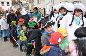 Faschingsumzug 2024 für Kinder vom SV Iptingen und FFC Gerlingen
