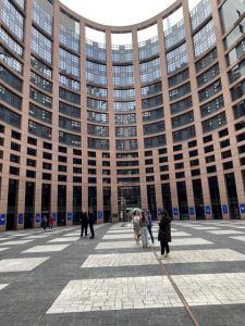Europaparlament in Straßbourg von außen