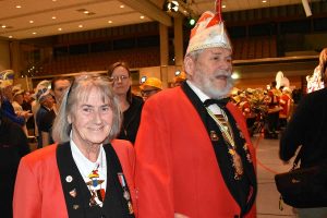 Bärbel Mayer beim Auftakt zur Inthronisation 2024 in Gerlingen