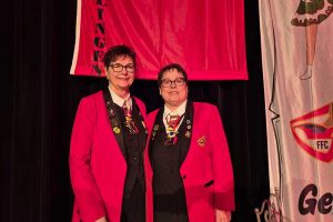 Vorstand Froher Faschingsclub Gerlingen 2024-2025 Beate Zeiher und Hanne Taxis