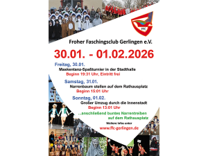 Froher-Faschingsclub-Gerlingen-Närrisches-Wochenende-Programm-Veranstaltung-2026