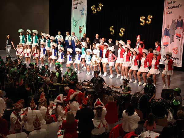 Inthronisation 2025 mit neuer Prinzessin und 55 Jahre Jubiläum vom Frohen Faschingsclub Gerlingen